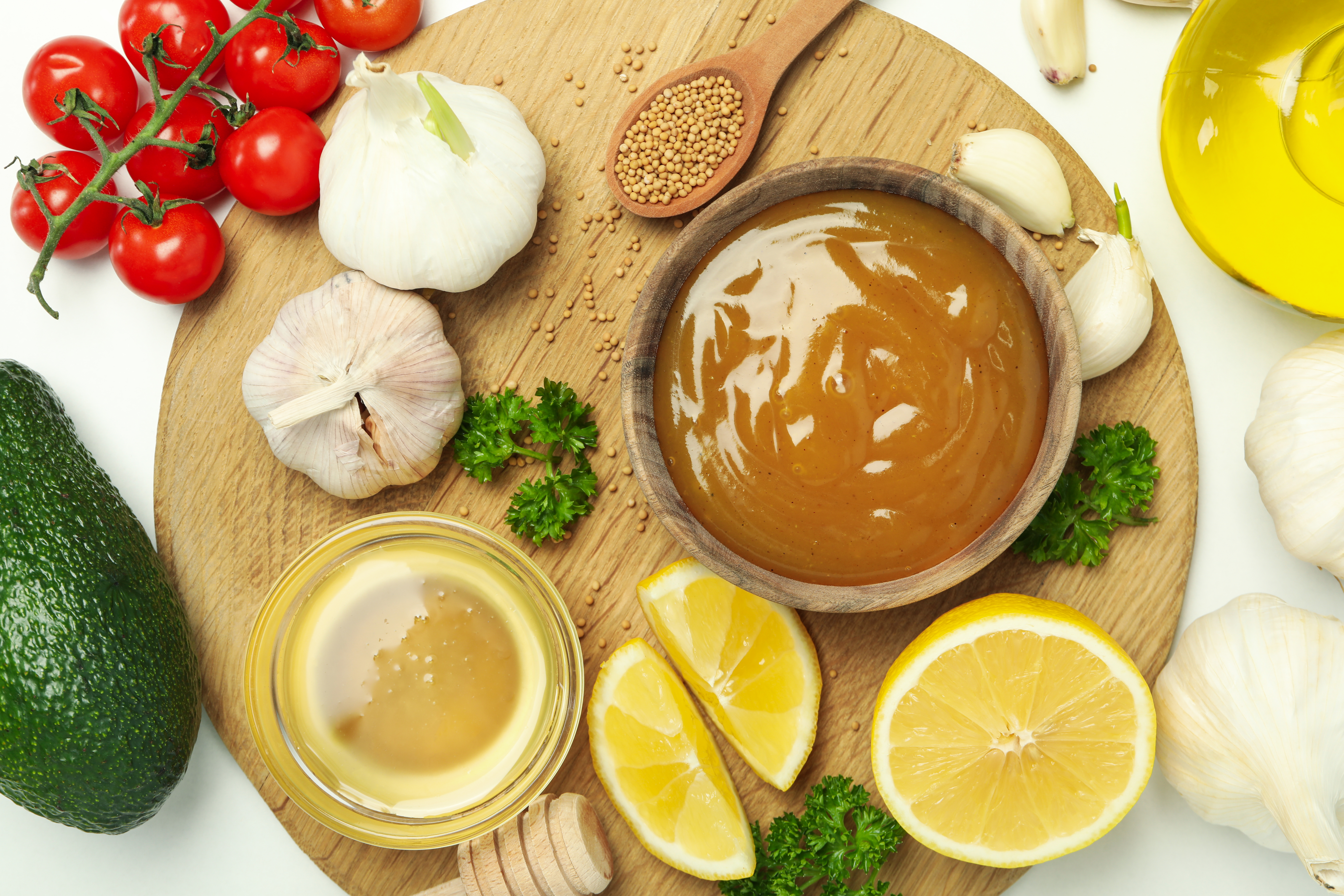 Fresh ingredients for sauce making